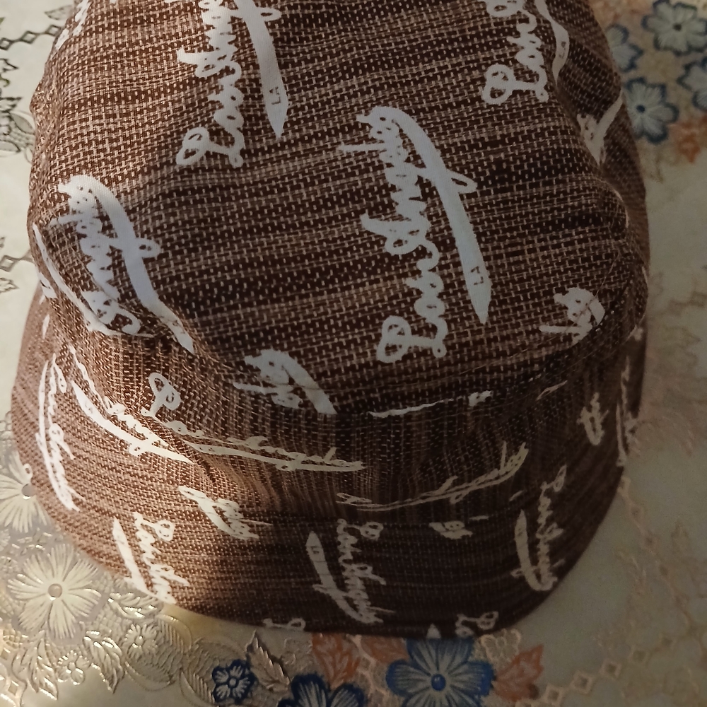 Brown and White Women's Bucket Hat